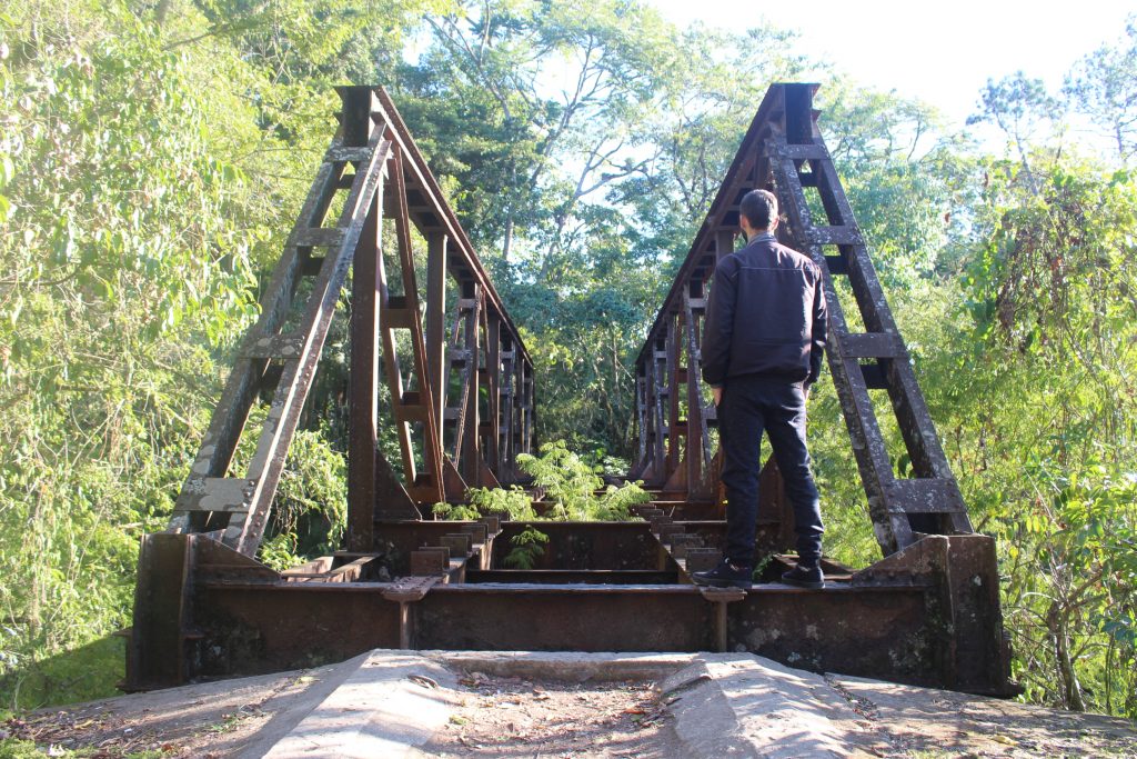 Ponte de ferro em indaial